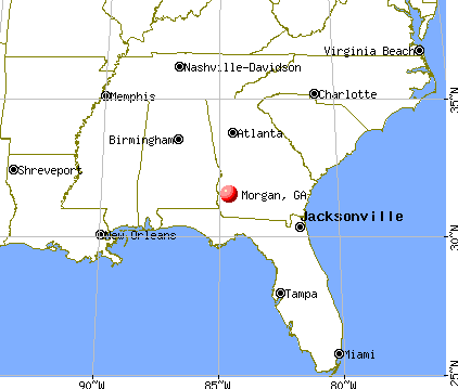 Morgan, Georgia map
