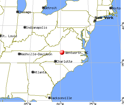 Wentworth, North Carolina map