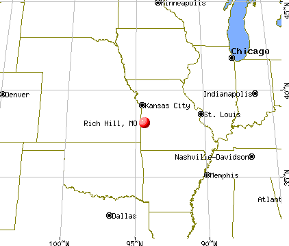 Rich Hill, Missouri map