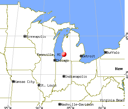 Fennville, Michigan map