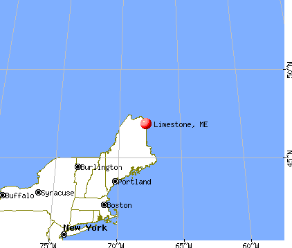 Limestone, Maine map