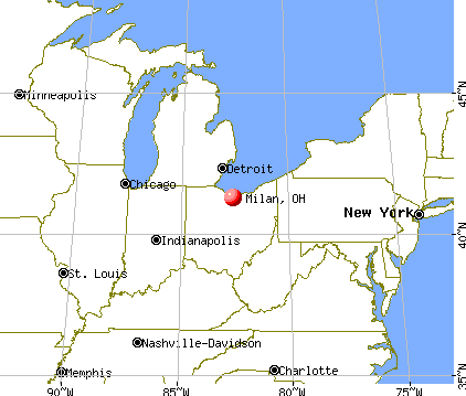 Milan, Ohio map