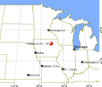 Clarksville, Iowa map