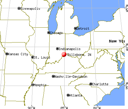 Dillsboro, Indiana map