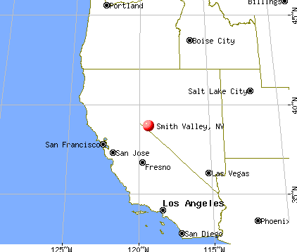 Smith Valley, Nevada map