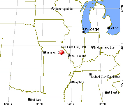 Wellsville, Missouri map