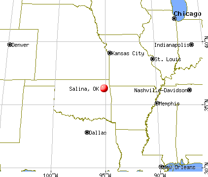 Salina, Oklahoma map