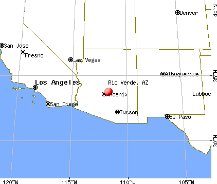 Rio Verde, Arizona map