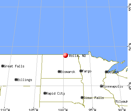 Rolla, North Dakota map