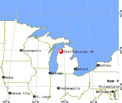Greilickville, Michigan map