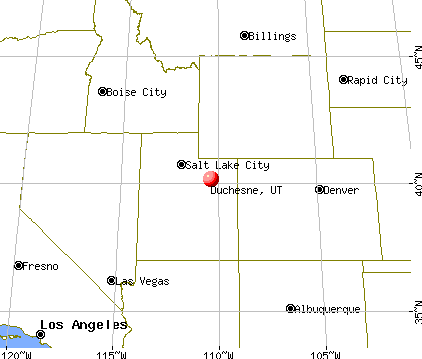 Duchesne, Utah map