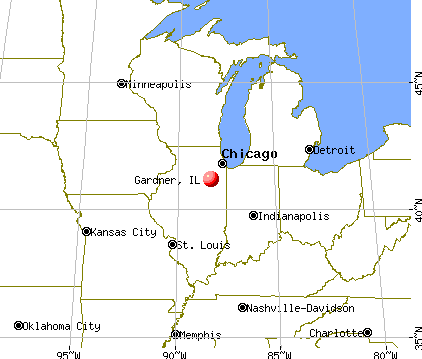 Gardner, Illinois map
