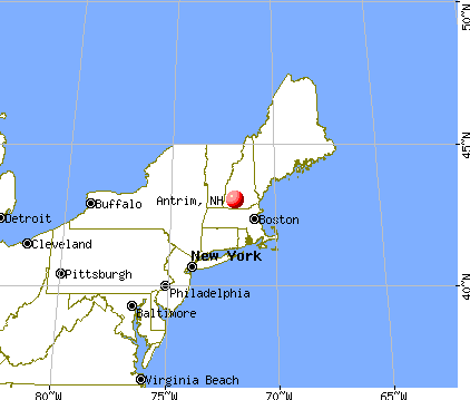 Antrim, New Hampshire map
