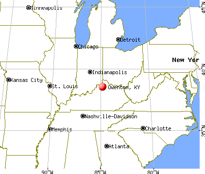 Owenton, Kentucky map