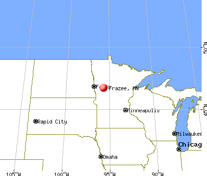 Frazee, Minnesota map