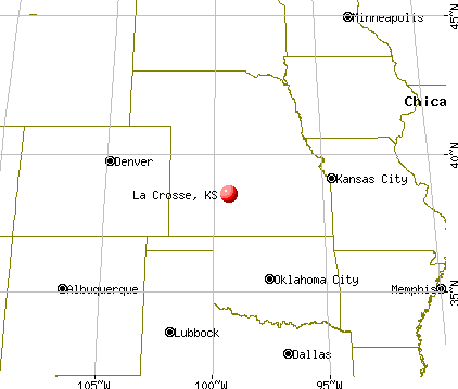 La Crosse, Kansas map