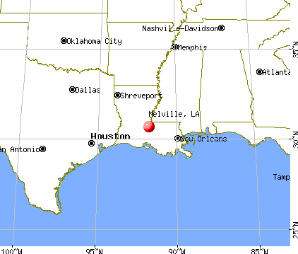 Melville, Louisiana map