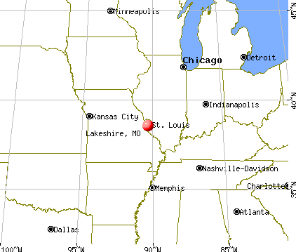 Lakeshire, Missouri map
