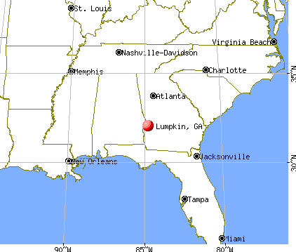 Lumpkin, Georgia map