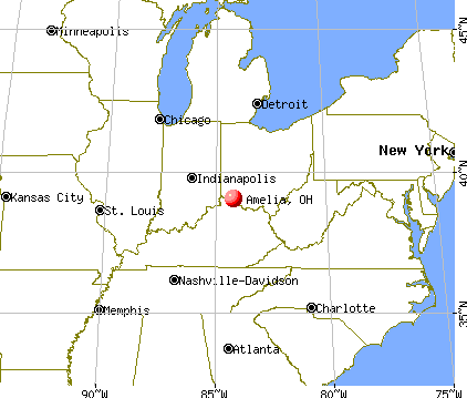 Amelia, Ohio map