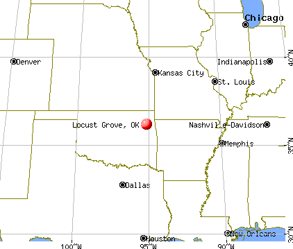 Locust Grove, Oklahoma map