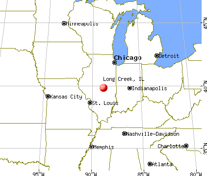 Long Creek, Illinois map