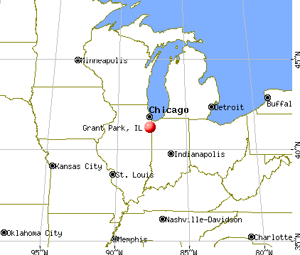 Grant Park, Illinois map
