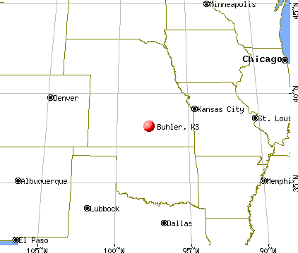 Buhler, Kansas map