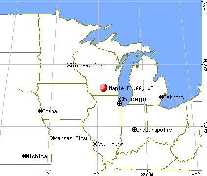 Maple Bluff, Wisconsin map