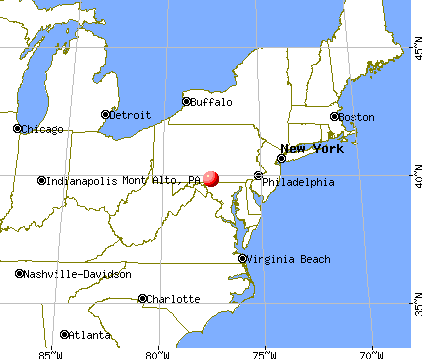 Mont Alto, Pennsylvania map