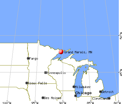 Grand Marais, Minnesota map