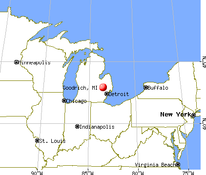 Goodrich, Michigan map
