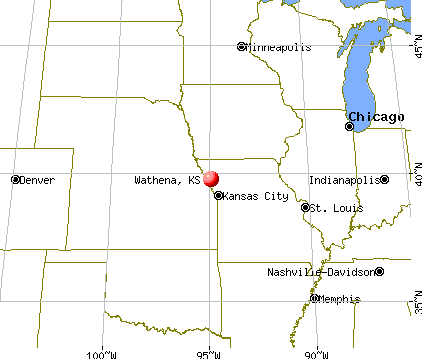Wathena, Kansas map