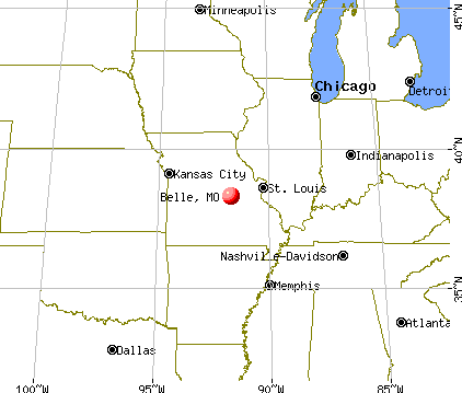 Belle, Missouri map