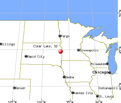 Clear Lake, South Dakota map