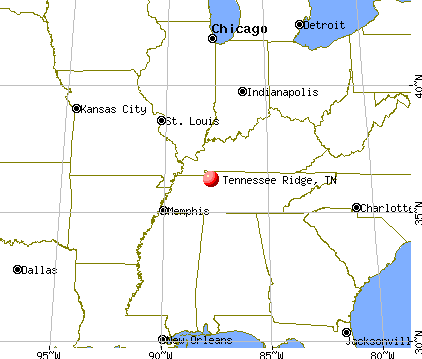 Tennessee Ridge, Tennessee map