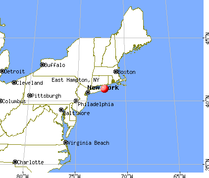 East Hampton, New York map