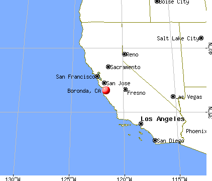 Boronda, California map
