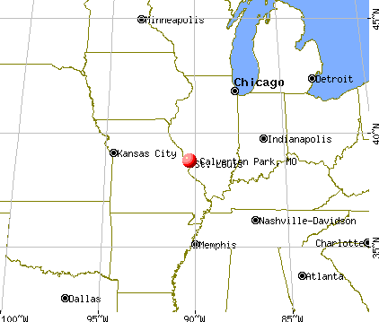 Calverton Park, Missouri map