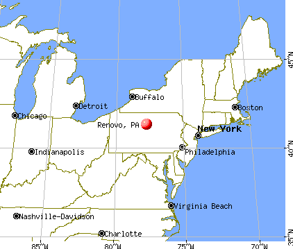 Renovo, Pennsylvania map