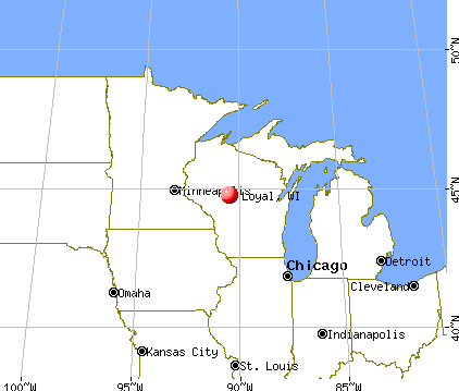 Loyal, Wisconsin map