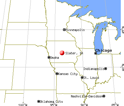 Slater, Iowa map