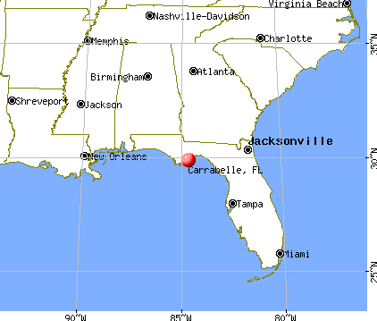 Carrabelle, Florida map