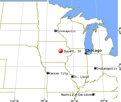 Dysart, Iowa map