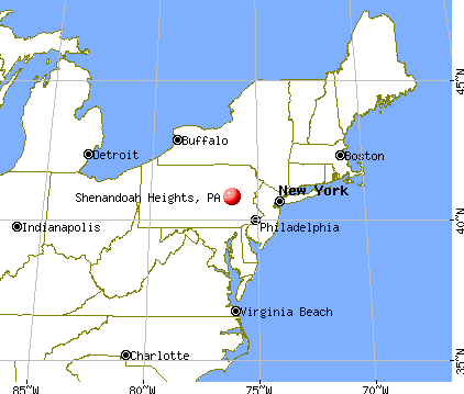 Shenandoah Heights, Pennsylvania map