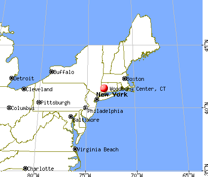Woodbury Center, Connecticut map