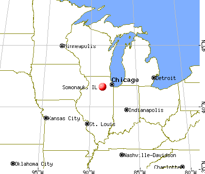 Somonauk, Illinois map