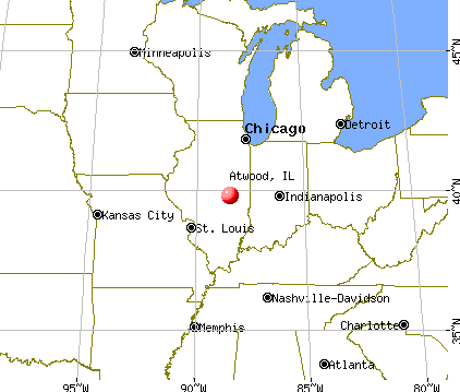 Atwood, Illinois map