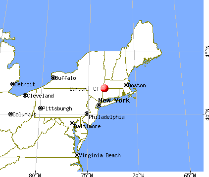 Canaan, Connecticut map