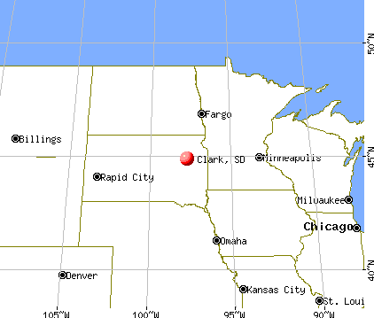 Clark, South Dakota map
